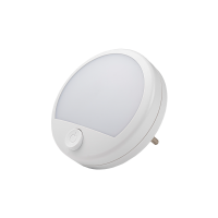 Ночник свд 1Вт белый с выключателем 6500К, 50лм круг ФАZA