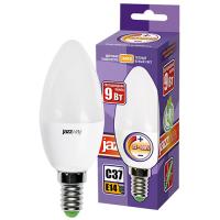 Лампа свеча свд Е14 9Вт 3000К 630лм С37 матовая диммер Jazzway 
