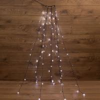 Гирлянда нить 1,5м белый 105свд с контроллером IP20 зеленый провод 8 режимов