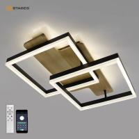 Светильник потолочный (люстра) свд 120Вт 3000-6500К 12000лм черный пульт диммер