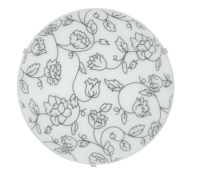 Светильник потолочный 1*60Вт Е27 круг белый  TDM Сатин