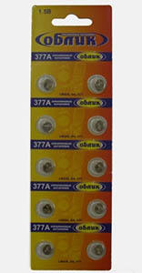 Батарейка дисковая G4 (377, LR626, LR66) штучно ФАZA 
