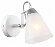 Светильник настенный (бра) 1*40Вт Е14 белый/хром Rivoli