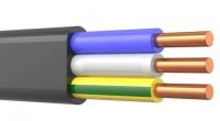 ВВГ-Пнг(А)-LSLTx 3*2,5 ок(N;PE)-0,66кВ медь черный плоский кабель /(100м) Кабэкс