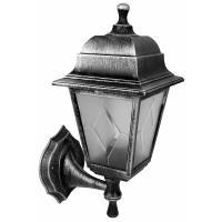 Светильник садово-парковый настенный 60Вт E27 пластик серебро IP44 4х гранный