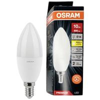 Лампа свеча свд Е14 10Вт 3000К 800лм B39 матовая Osram LED Value black