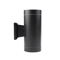 Светильник настенный 2*20Вт GX53 IP65 черный металл Jazzway 