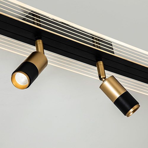 Светильник настенно-потолочный свд 40Вт 3000-6000К лм прямоугольник золото/черный  LED4U 2 поворот.п