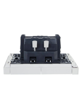 Фортепиано белый выключатель 2кл скрытая 10А IP20 