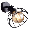 Светильник настенный (бра) 1*60Вт E27 черный/хром Россвет Нубия поворот.с выкл