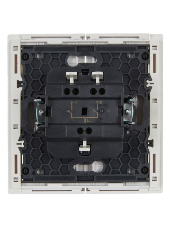 Фортепиано белый выключатель 2кл скрытая 10А IP20 