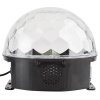 Светильник-проектор свд Диско-шар RGBYPW музыкальный с ДУ, Bluetooth, USB, вращающийся