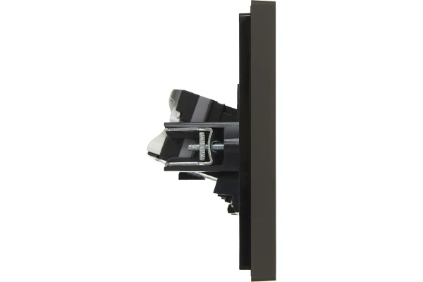 Фортепиано серый механизм RJ45 2x8(8) скрытая 2-ая 