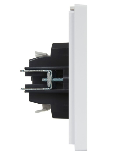 Фортепиано белый переключатель 1кл скрытая 10А IP20 