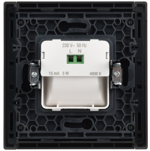 Фортепиано подсветка LED встраиваемая серый IEK