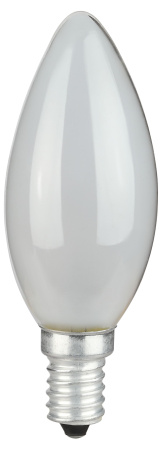 Лампа свеча накал Е14 60Вт 660лм матовая ЭРА