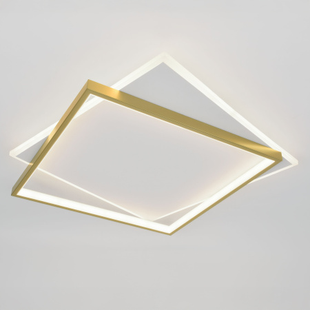 Светильник потолочный (люстра) свд 82Вт 3000К-6500К 6700лм белый/золото пульт