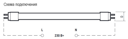 Лампа светодиодная G13 Т8 1200мм 18Вт 4000К 1600лм матовая ФАZA
