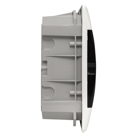 Бокс 18мод встраиваемый белый черная прозрачная дверь IP41 SlimBox EKF