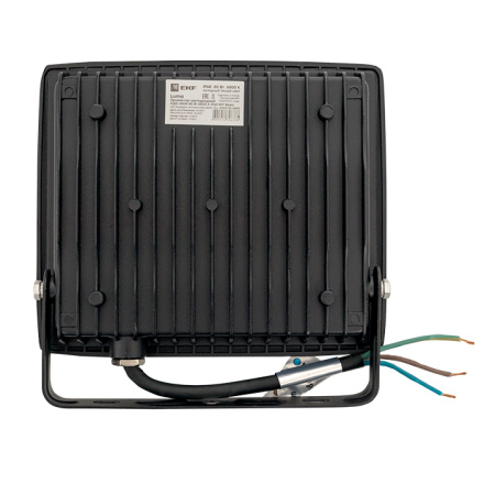 Прожектор свд 50Вт 6500К 4000лм черный IP65 110° Luma EKF 