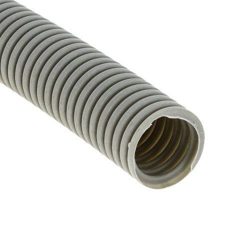 Труба гофра 50мм ПВХ 20м серый EKF с протяжкой 