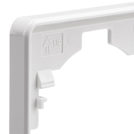 Миле Раунд белый рамка 4-ая универсально 