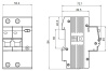 Дифавтомат 2Р 25А C 30мА 4,5кА АД12 3мод IEK