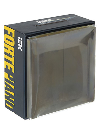 Фортепиано серый выключатель 2кл скрытая 10А IP20 