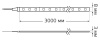 Лента свд 12В 14,4Вт/м 120свд/м 3000К 1400лм/м 2835 IP20 Gauss 3м