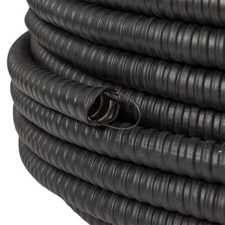 Металлорукав 15мм ПВХ IP65 PЗ-ЦП-НГ с протяжкой EKF 50м