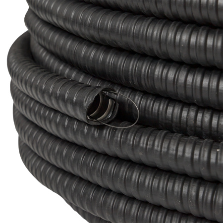 Металлорукав 15мм ПВХ IP65 PЗ-ЦП-НГ с протяжкой EKF 50м