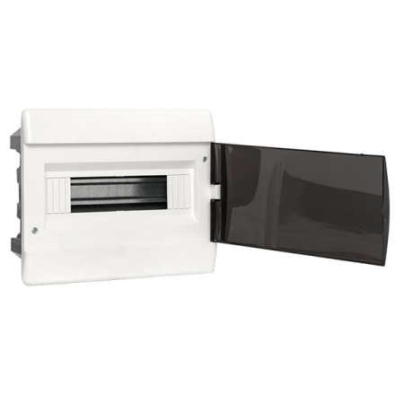 Бокс 12мод встраиваемый белый чёрная дверь IP41 ЩРВ-П EKF Basic