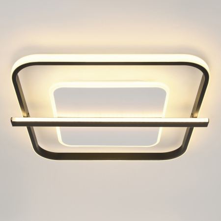 Светильник потолочный (люстра) свд 107Вт 3000К-6000К 3330лм черный/белый пульт диммер 