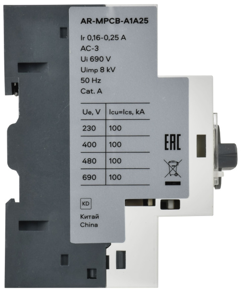 Автомат защиты двигателя 0,16-0,25А GV2P IEK ARMAT