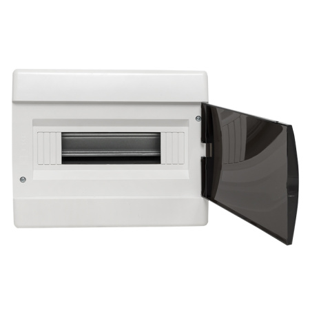 Бокс 12мод встраиваемый белый черная прозрачная дверь  SlimBox EKF