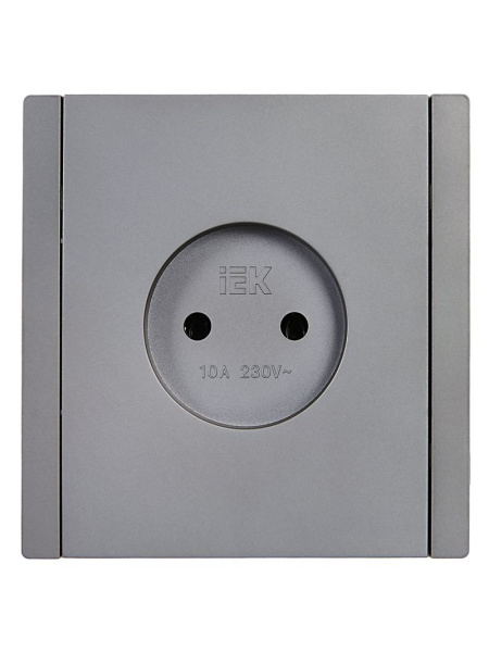 Фортепиано сталь розетка скрытая 1-мест IP20 