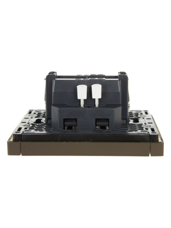 Фортепиано серый выключатель 1кл с подсветкой скрытая 10А IP20 