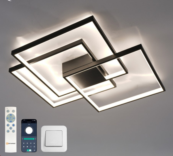 Светильник потолочный (люстра) 10*60Вт Е27 черный/золото