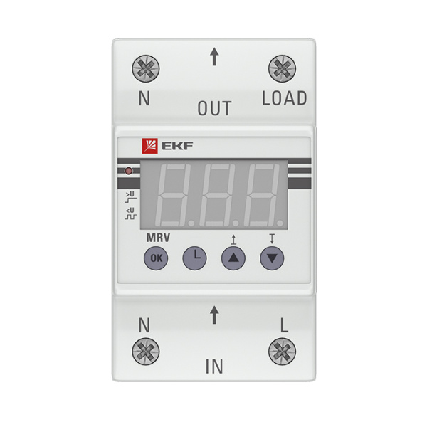 Реле напряжения 1ф 32А 3мод MRV EKF ЖКИ