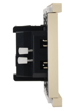 Фортепиано ваниль выключатель кнопочный 1кл скрытая 10А IP20 