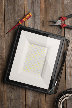 Прожектор свд 200Вт 6500К 16000лм черный IP65 110° Basic EKF 