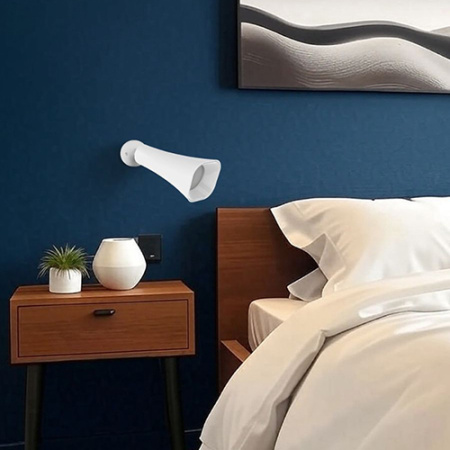 Светильник настольный свд 3,2Вт 4000К 80лм белый подставка, прищепка, настенный USB аккумулятор Osra