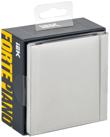 Фортепиано белый розетка скрытая 1-мест заземление с крышкой шторки IP44 