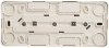 Этюд кремовый розетка открытая 3-мест шторки IP20 