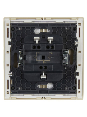 Фортепиано ваниль выключатель 2кл скрытая 10А IP20 