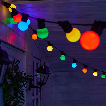 Гирлянда Белт-лайт 10м, E27, шаг 25см, 40 патронов, черный каучук, IP65 (Uniel)