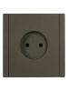 Фортепиано серый розетка скрытая 1-мест IP20 