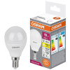 Лампа шар свд Е14 10Вт 3000К 800лм P75 матовая Osram LED Value