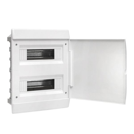 Бокс 24мод встраиваемый белый белая дверь IP41 ЩРВ-П EKF Basic