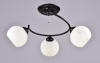 Светильник потолочный (люстра) 3*40Вт E27 черный/белый 